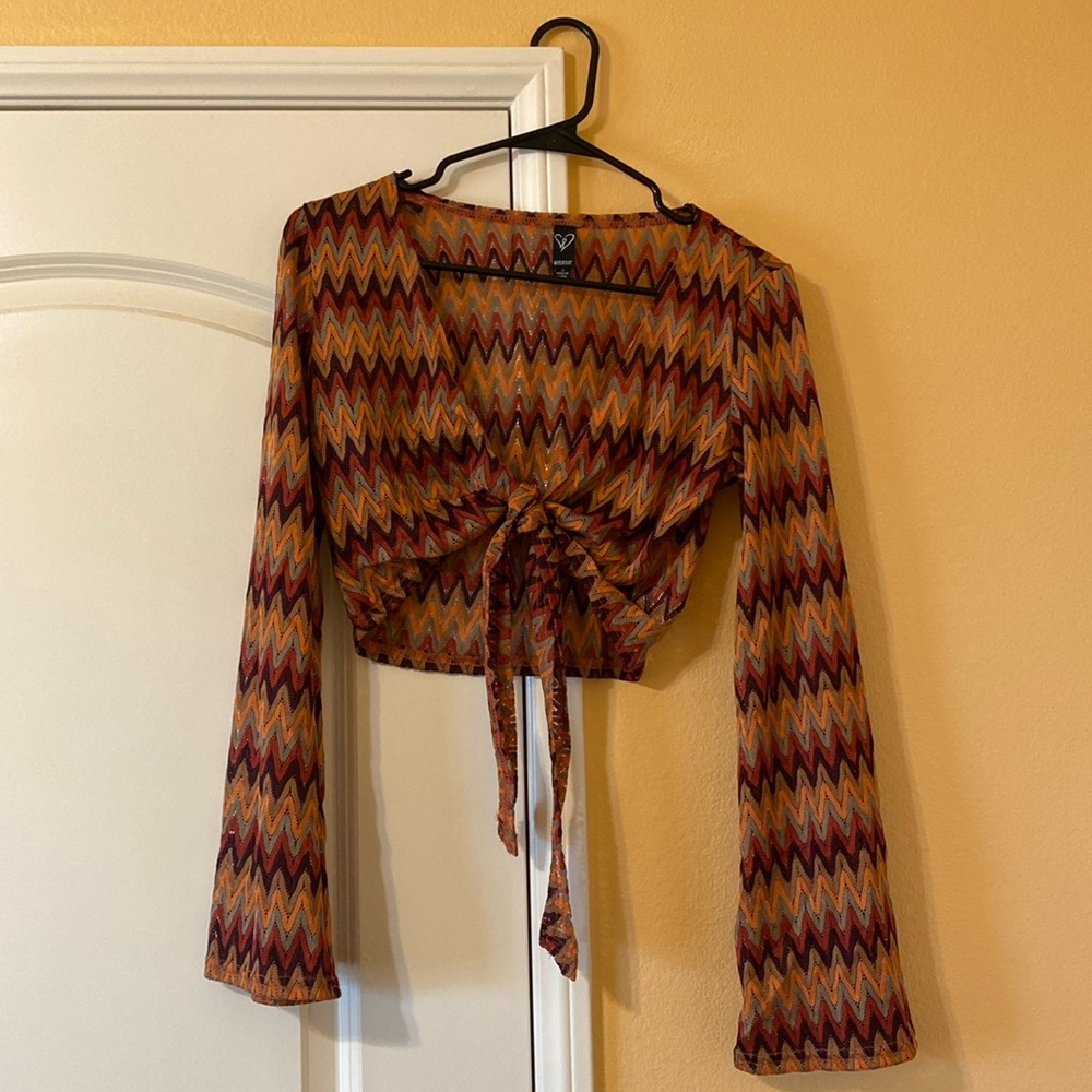 Size small tie front top from Windsor